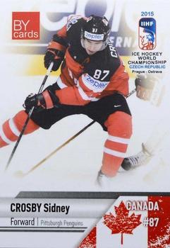 2015 BY Cards IIHF World Championship (Unlicensed) #CAN-21 Sidney Crosby Front