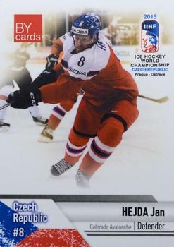2015 BY Cards IIHF World Championship (Unlicensed) #CZE-04 Jan Hejda Front