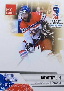 2015 BY Cards IIHF World Championship (Unlicensed) #CZE-12 Jiri Novotny Front