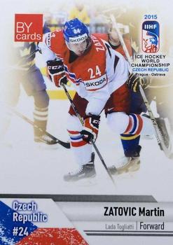 2015 BY Cards IIHF World Championship (Unlicensed) #CZE-16 Martin Zatovic Front