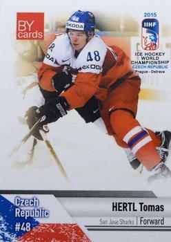 2015 BY Cards IIHF World Championship (Unlicensed) #CZE-19 Tomas Hertl Front