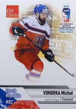 2015 BY Cards IIHF World Championship (Unlicensed) #CZE-22 Michal Vondrka Front