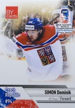 2015 BY Cards IIHF World Championship (Unlicensed) #CZE-25 Dominik Simon Front