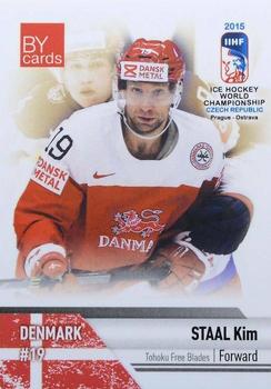 2015 BY Cards IIHF World Championship (Unlicensed) #DEN-08 Kim Staal Front