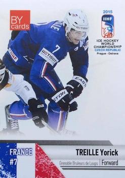 2015 BY Cards IIHF World Championship (Unlicensed) #FRA-07 Yorick Treille Front