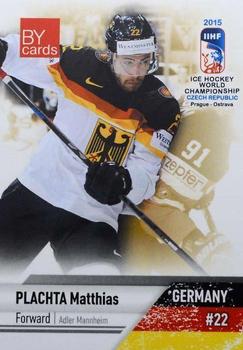 2015 BY Cards IIHF World Championship (Unlicensed) #GER-08 Matthias Plachta Front