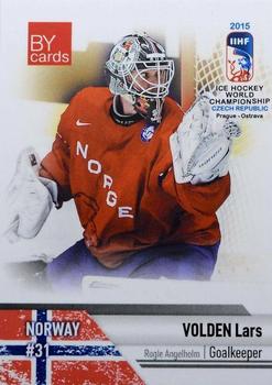 2015 BY Cards IIHF World Championship (Unlicensed) #NOR-02 Lars Volden Front