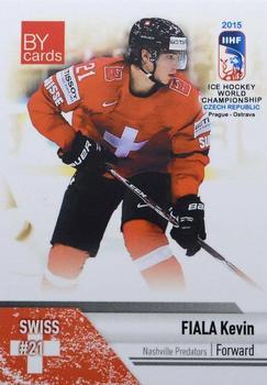 2015 BY Cards IIHF World Championship (Unlicensed) #SUI-07 Kevin Fiala Front