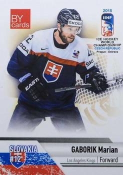 2015 BY Cards IIHF World Championship (Unlicensed) #SVK-08 Marian Gaborik Front