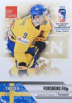 2015 BY Cards IIHF World Championship (Unlicensed) #SWE-11 Filip Forsberg Front