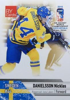 2015 BY Cards IIHF World Championship (Unlicensed) #SWE-20 Nicklas Danielsson Front