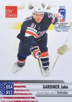 2015 BY Cards IIHF World Championship (Unlicensed) #USA-10 Jake Gardiner Front