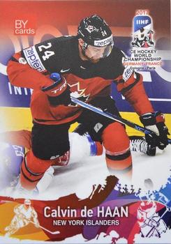 2017 BY Cards IIHF World Championship #CAN/2017-09 Calvin de Haan Front