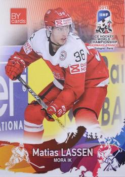 2017 BY Cards IIHF World Championship #DEN/2017-09 Matias Lassen Front