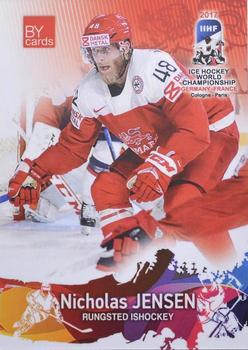 2017 BY Cards IIHF World Championship #DEN/2017-11 Nicholas Jensen Front