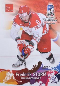 2017 BY Cards IIHF World Championship #DEN/2017-12 Frederik Storm Front