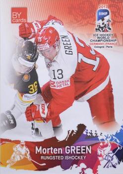 2017 BY Cards IIHF World Championship #DEN/2017-14 Morten Green Front
