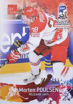 2017 BY Cards IIHF World Championship #DEN/2017-19 Morten Poulsen Front