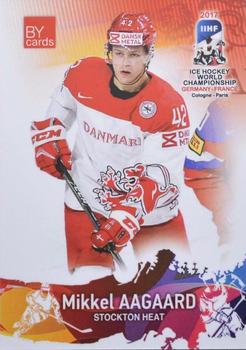 2017 BY Cards IIHF World Championship #DEN/2017-20 Mikkel Aagaard Front