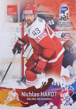 2017 BY Cards IIHF World Championship #DEN/2017-21 Nichlas Hardt Front