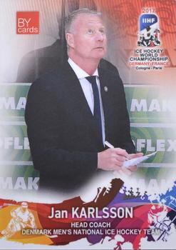 2017 BY Cards IIHF World Championship #DEN/2017-26 Jan Karlsson Front
