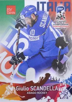 2017 BY Cards IIHF World Championship #ITA/2017-12 Giulio Scandella Front