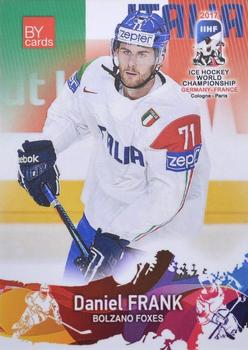 2017 BY Cards IIHF World Championship #ITA/2017-23 Daniel Frank Front