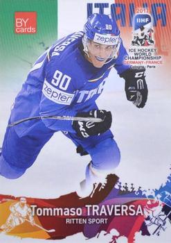 2017 BY Cards IIHF World Championship #ITA/2017-24 Tommaso Traversa Front