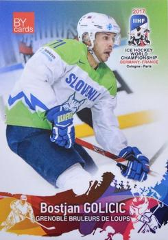 2017 BY Cards IIHF World Championship #SLO/2017-21 Bostjan Golicic Front