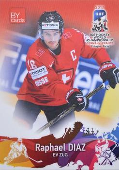 2017 BY Cards IIHF World Championship #SUI/2017-04 Raphael Diaz Front