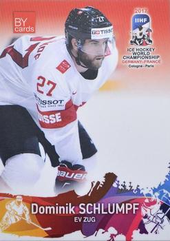 2017 BY Cards IIHF World Championship #SUI/2017-05 Dominik Schlumpf Front