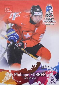 2017 BY Cards IIHF World Championship #SUI/2017-08 Philippe Furrer Front