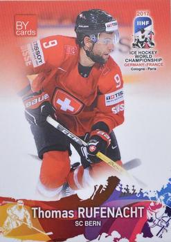 2017 BY Cards IIHF World Championship #SUI/2017-13 Thomas Rufenacht Front