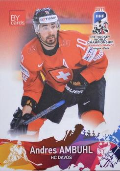 2017 BY Cards IIHF World Championship #SUI/2017-14 Andres Ambuhl Front