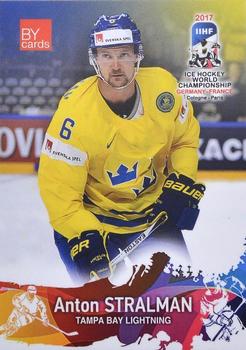 2017 BY Cards IIHF World Championship #SWE/2017-06 Anton Stralman Front