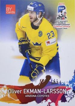 2017 BY Cards IIHF World Championship #SWE/2017-07 Oliver Ekman-Larsson Front