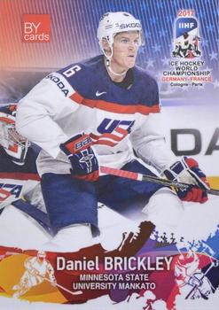2017 BY Cards IIHF World Championship #USA/2017-04 Daniel Brickley Front