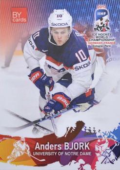 2017 BY Cards IIHF World Championship #USA/2017-13 Anders Bjork Front