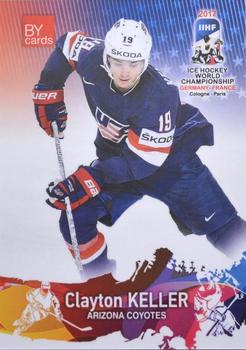 2017 BY Cards IIHF World Championship #USA/2017-20 Clayton Keller Front