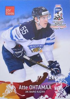 2017 BY Cards IIHF World Championship #FIN/2017-09 Atte Ohtamaa Front