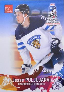 2017 BY Cards IIHF World Championship #FIN/2017-18 Jesse Puljujarvi Front