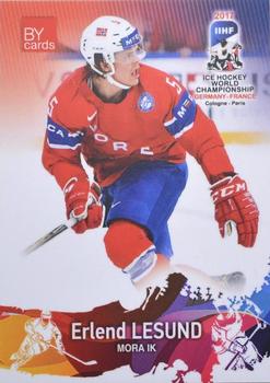 2017 BY Cards IIHF World Championship #NOR/2017-04 Erlend Lesund Front