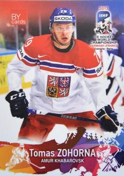 2017 BY Cards IIHF World Championship #CZE/2017-22 Tomas Zohorna Front