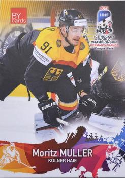 2017 BY Cards IIHF World Championship #GER/2017-10 Moritz Muller Front