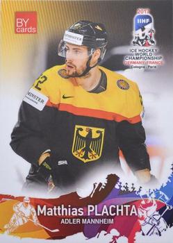2017 BY Cards IIHF World Championship #GER/2017-14 Matthias Plachta Front