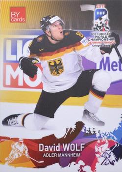 2017 BY Cards IIHF World Championship #GER/2017-24 David Wolf Front