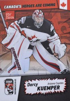 2018 BY Cards IIHF World Championship (Unlicensed) #CAN/2018-03 Darcy Kuemper Front