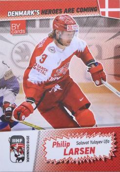 2018 BY Cards IIHF World Championship (Unlicensed) #DEN/2018-04 Philip Larsen Front