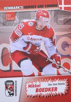 2018 BY Cards IIHF World Championship (Unlicensed) #DEN/2018-23 Mikkel Boedker Front
