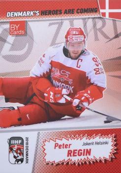 2018 BY Cards IIHF World Championship (Unlicensed) #DEN/2018-24 Peter Regin Front